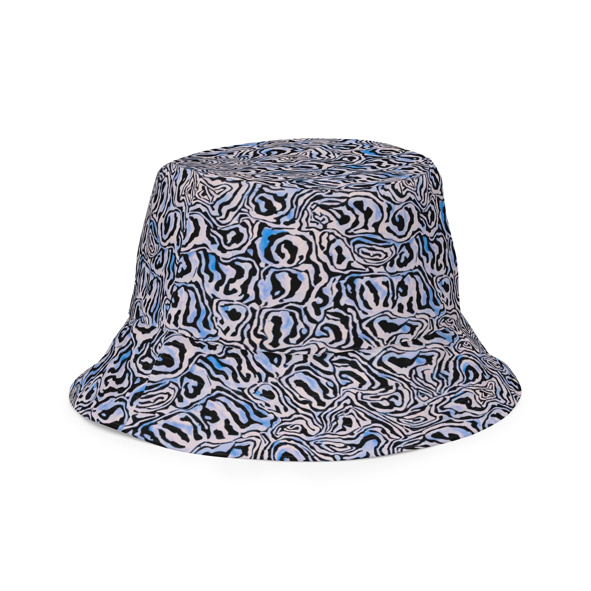 Blue Black Snake Pattern Hat product image (3)
