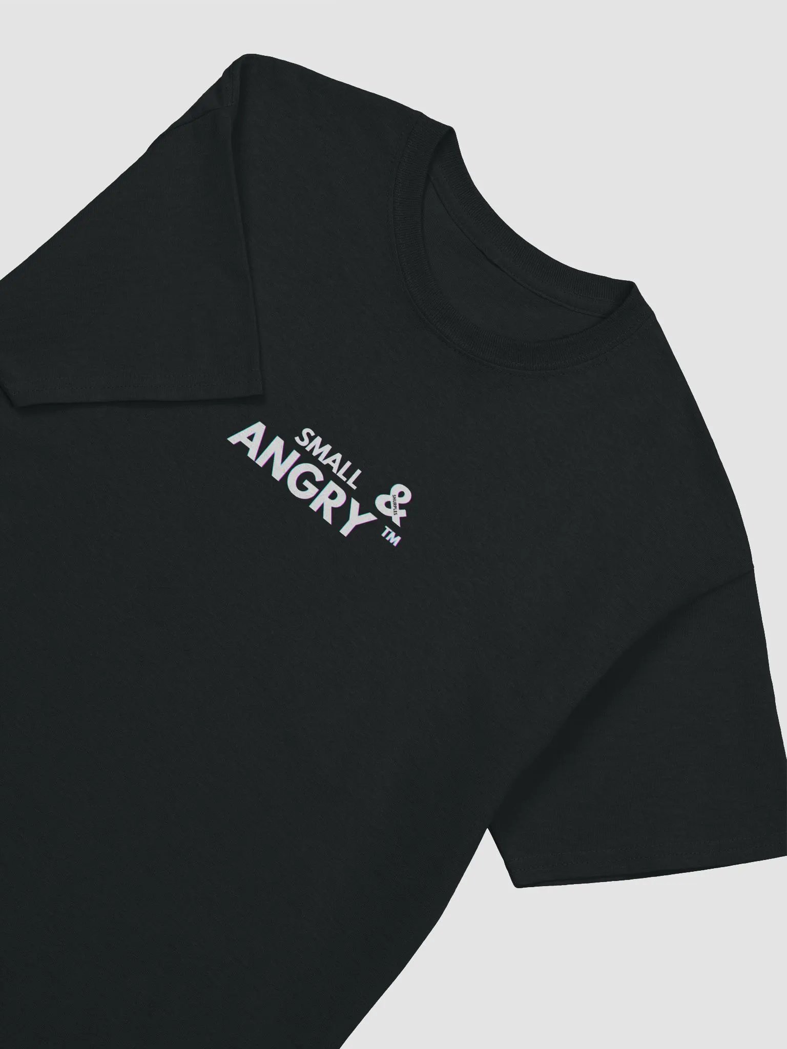 Small & Angry™ T - White Text product image (24)