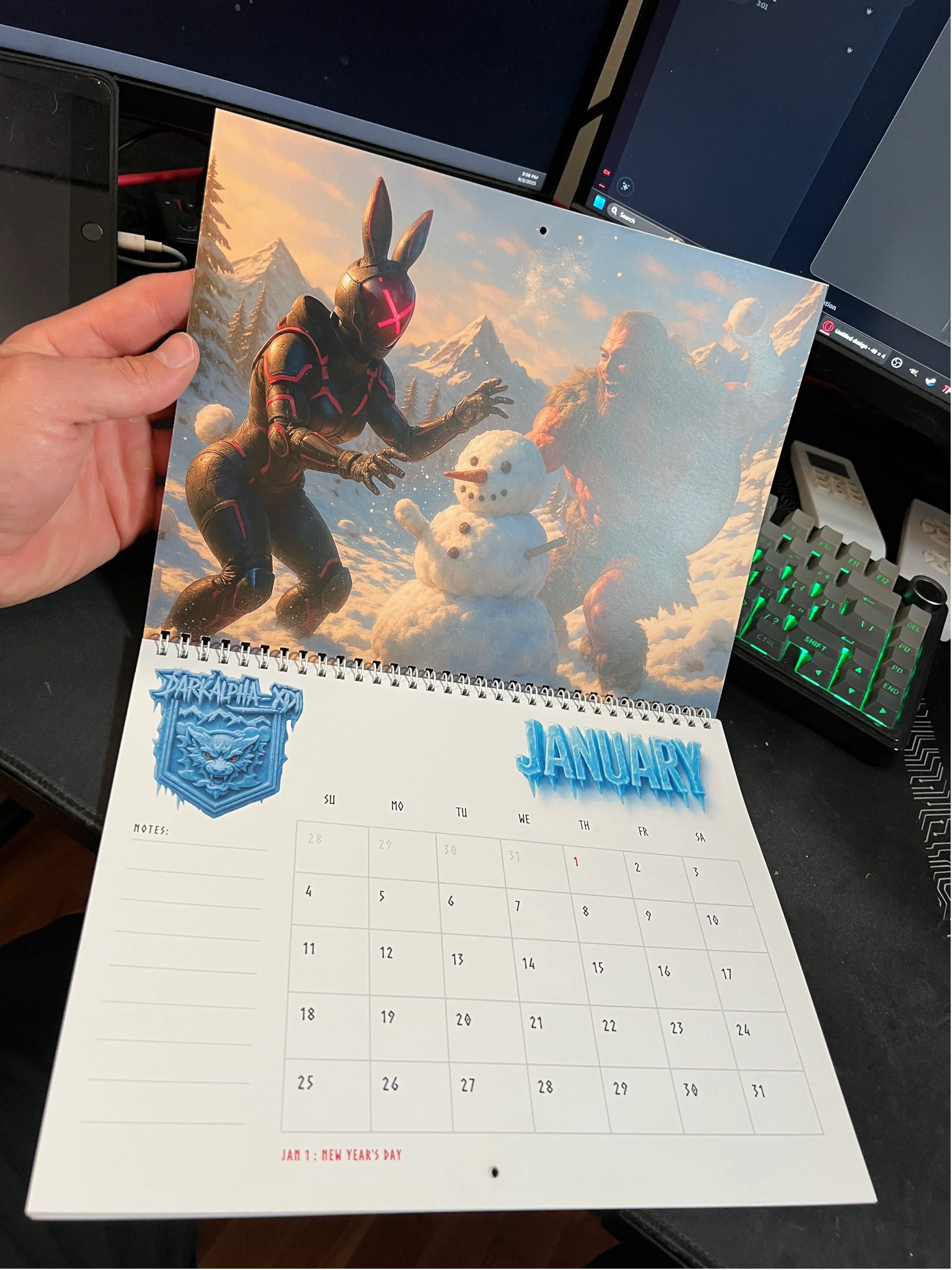 2026 DARKALPHA CALENDAR product image (2)