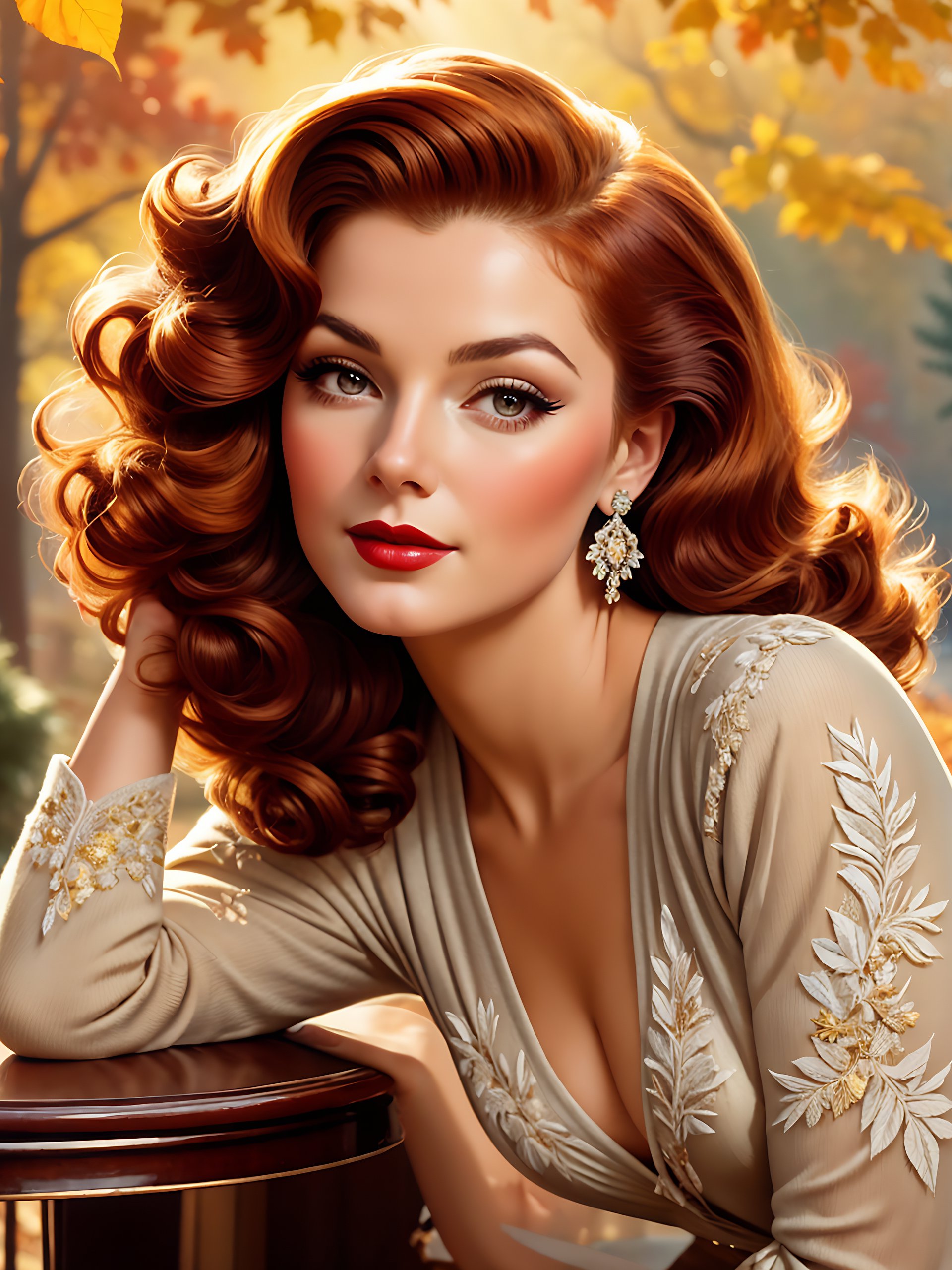 Cozy Autumn Vibes: 1930s-1940s Vintage Jazz & Swing Classics (5120 x 2880 px background image) product image (1)