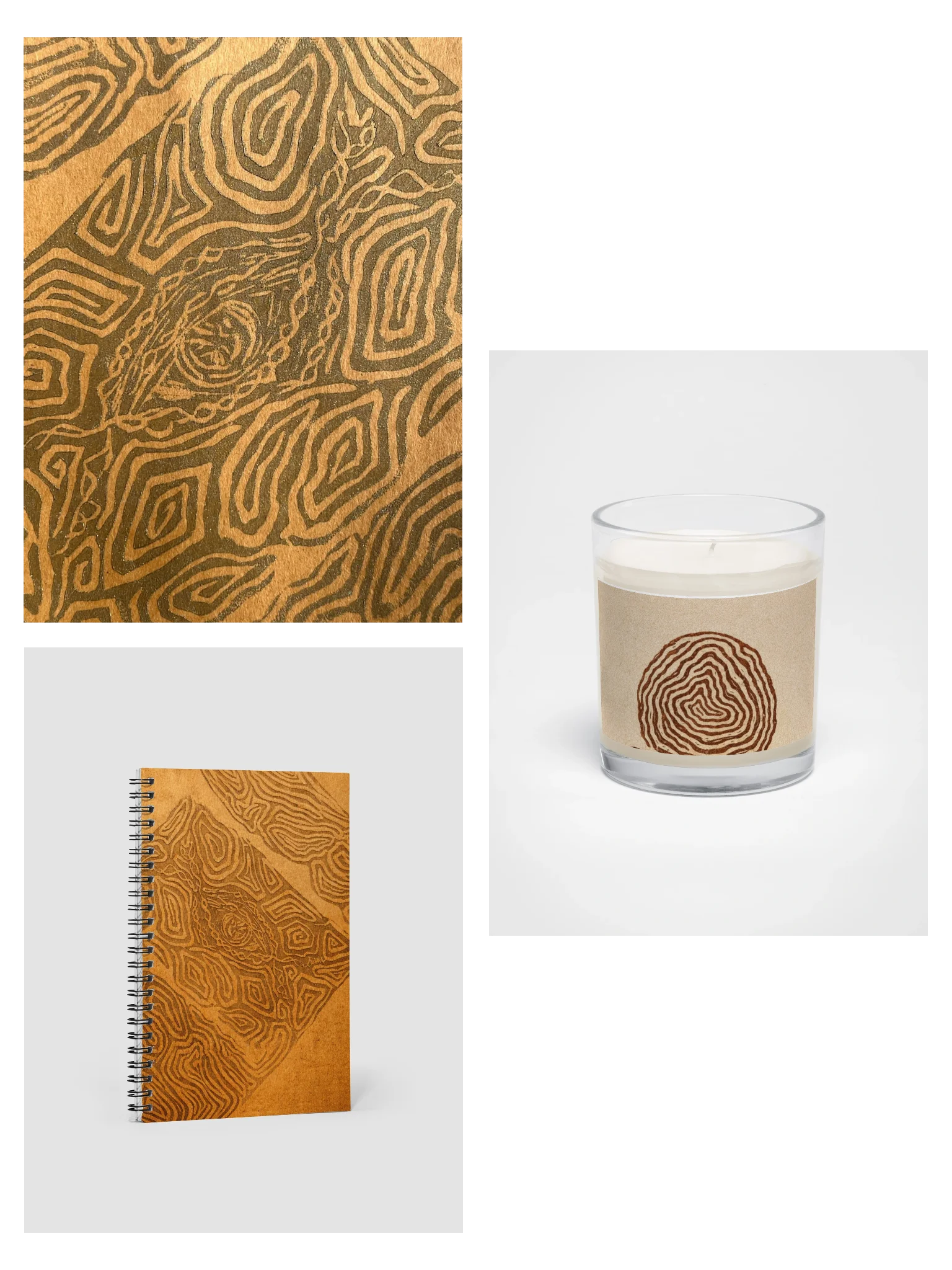 Ritual Journal & Candle Set for Clarity and Inner Vision product image (1)