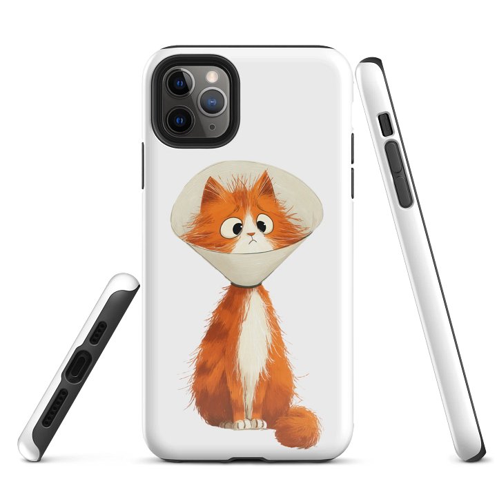 Sad Kitty Cone Collar iPhone® Tough Case product image (3)