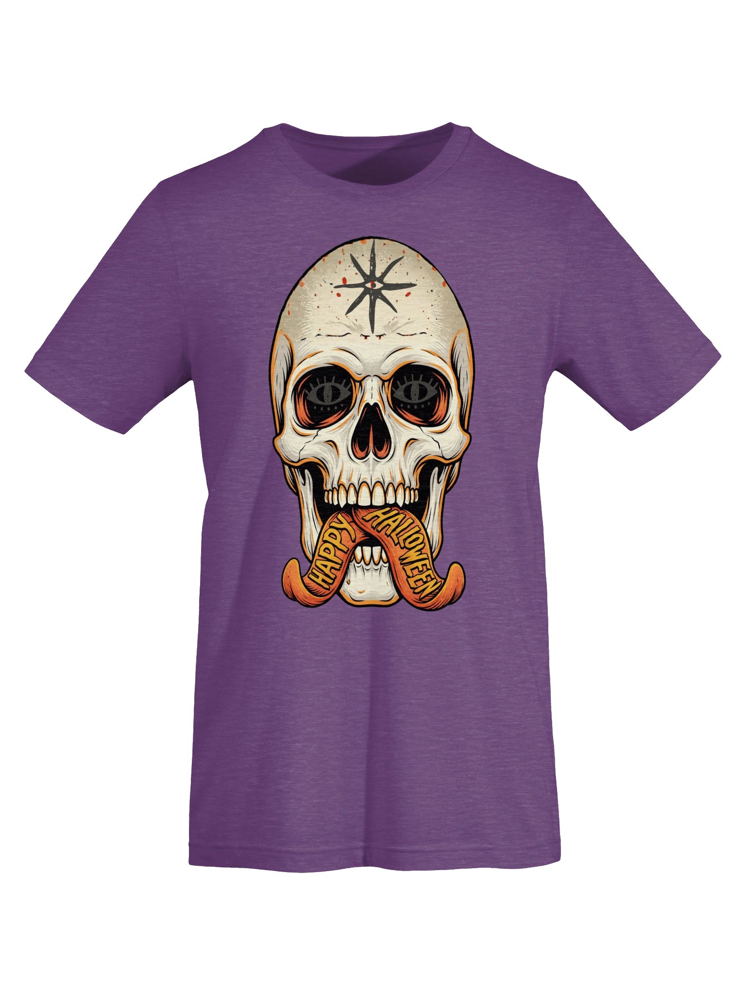 Happy Halloween Skull Tongues Tee product image (5)