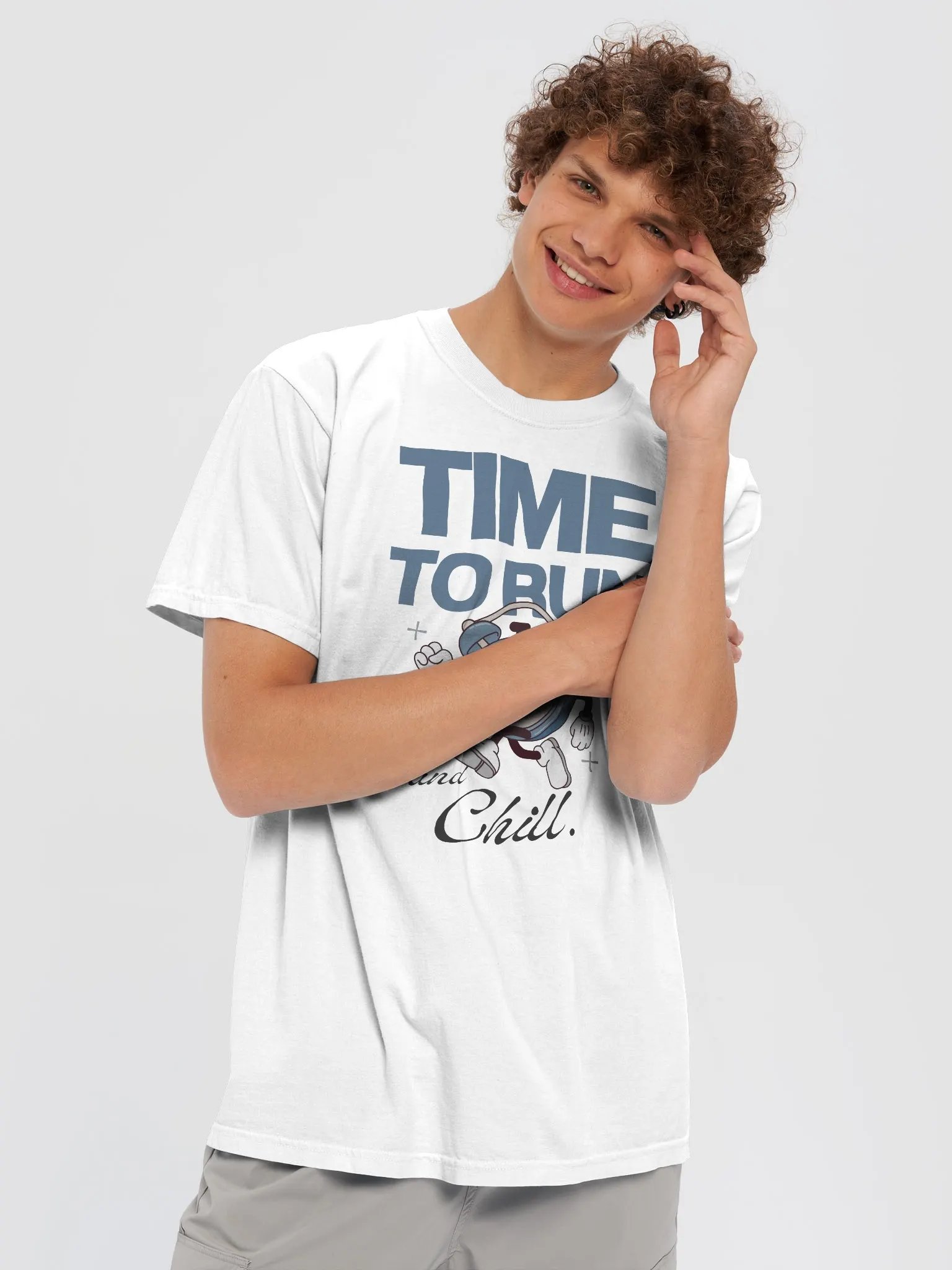 Run O'Clock Cartoon Tee product image (15)