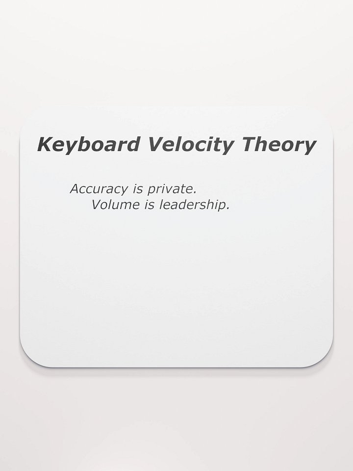 Keyboard Velocity Theory Mouse Pad product image (2)