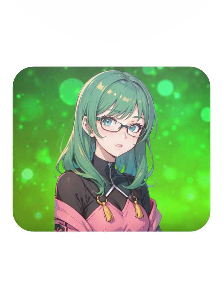 (GREEN Waifu) K Classic Mouse Pad product image (2)