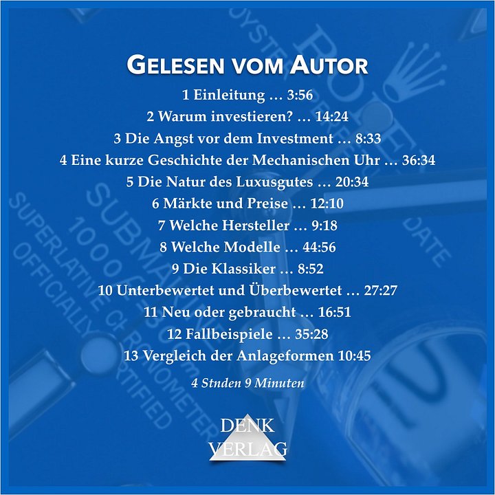 Luxusuhren Investment - Hörbuch product image (2)