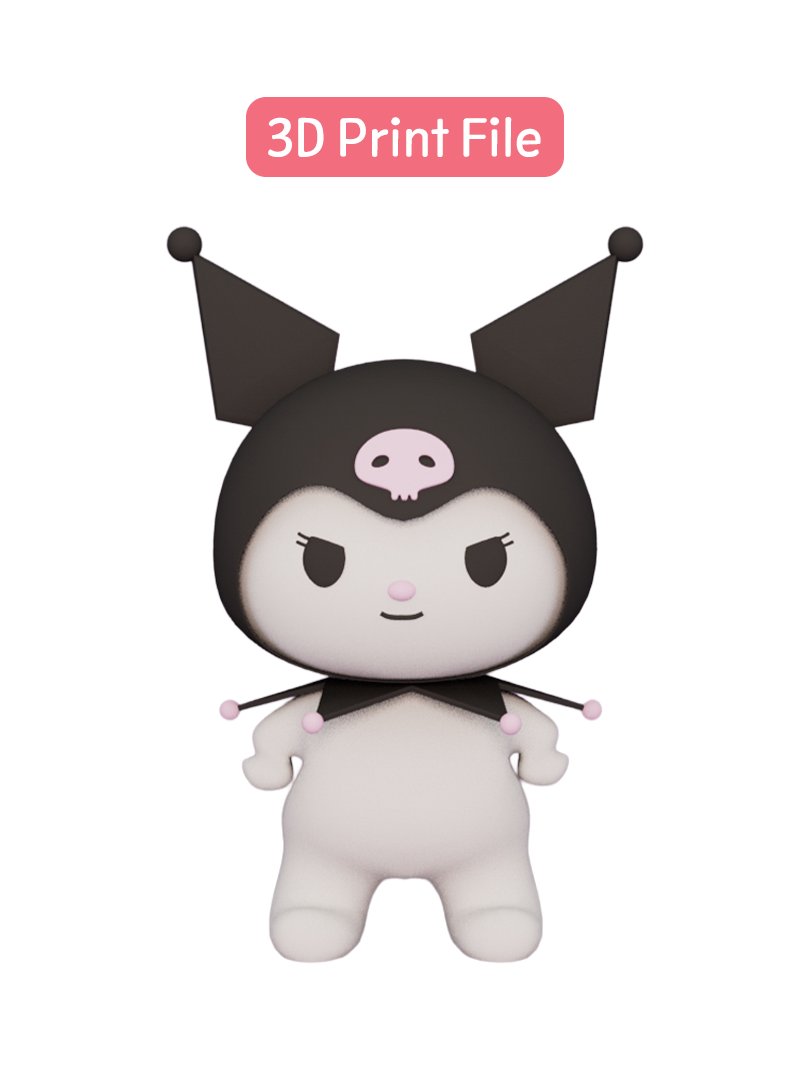 [3d print file] Kuromi product image (1)
