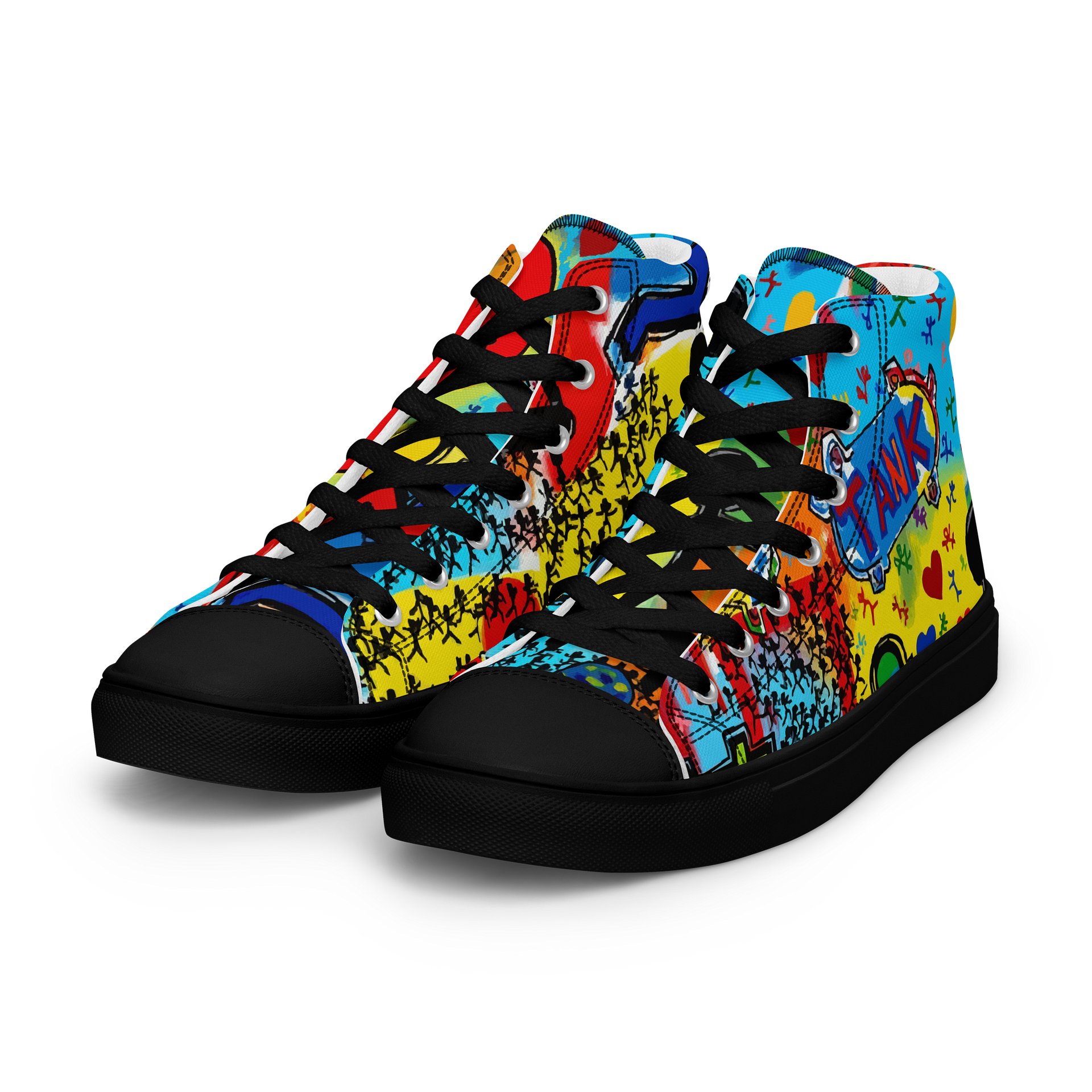 Tank the Skaterboy // Mens Graffiti High Tops product image (6)