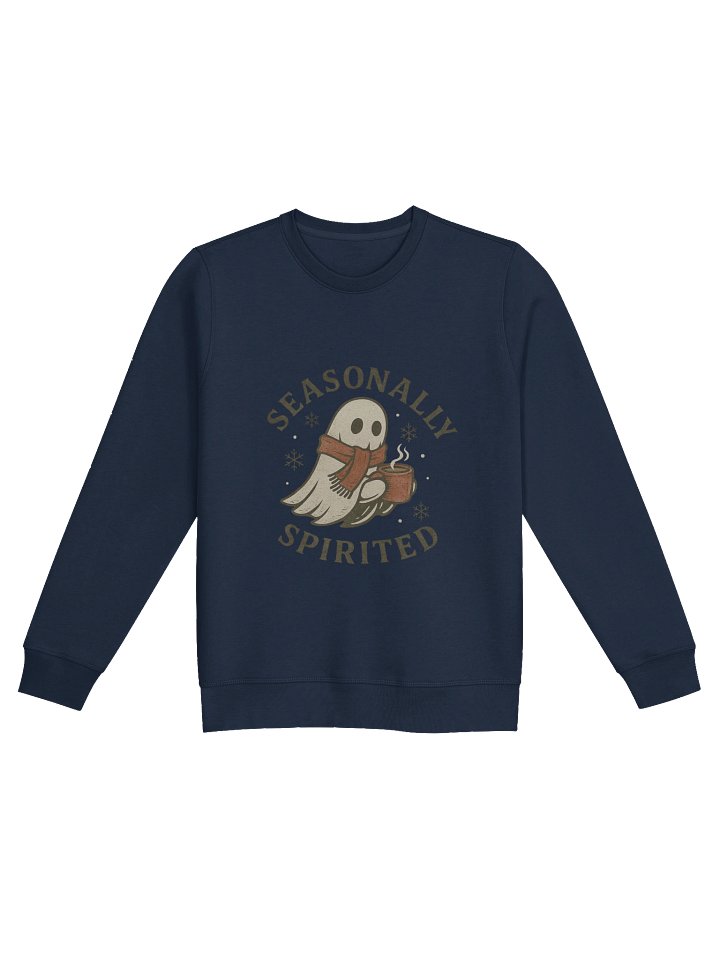 Seasonally Spirited – Cozy Holiday Ghost Sweatshirt product image (2)