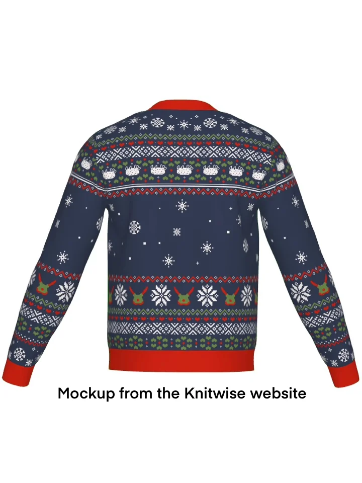 Ugly Slugmas Knitted Sweater - Blue product image (4)