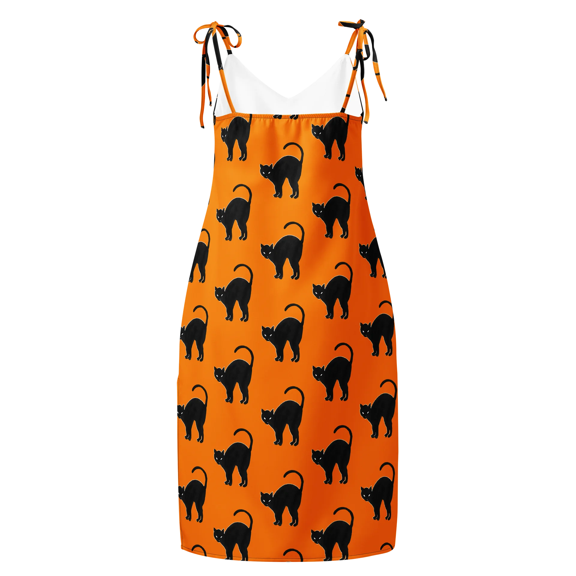 Orange Cats All-Over Print Slip Dress product image (1)