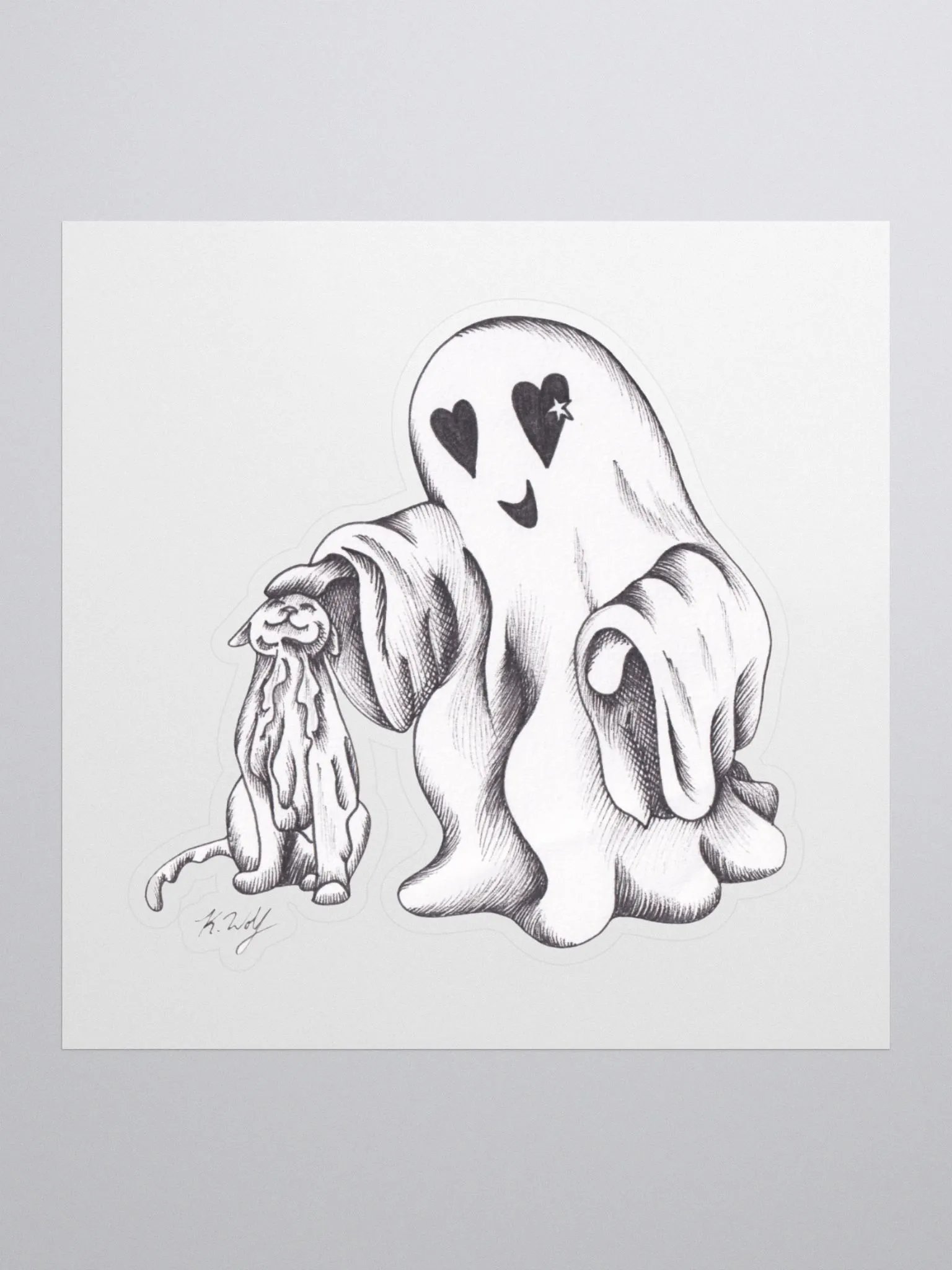 Ghost Cat and Ghost Stickers product image (1)
