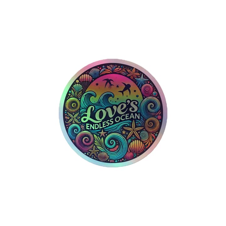 Love's Endless Ocean Holographic Sticker Sheet product image (1)