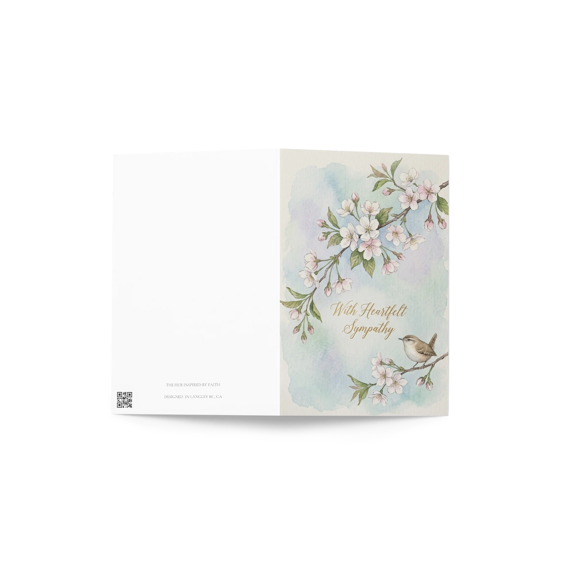 Watercolour Sympathy card product image (4)