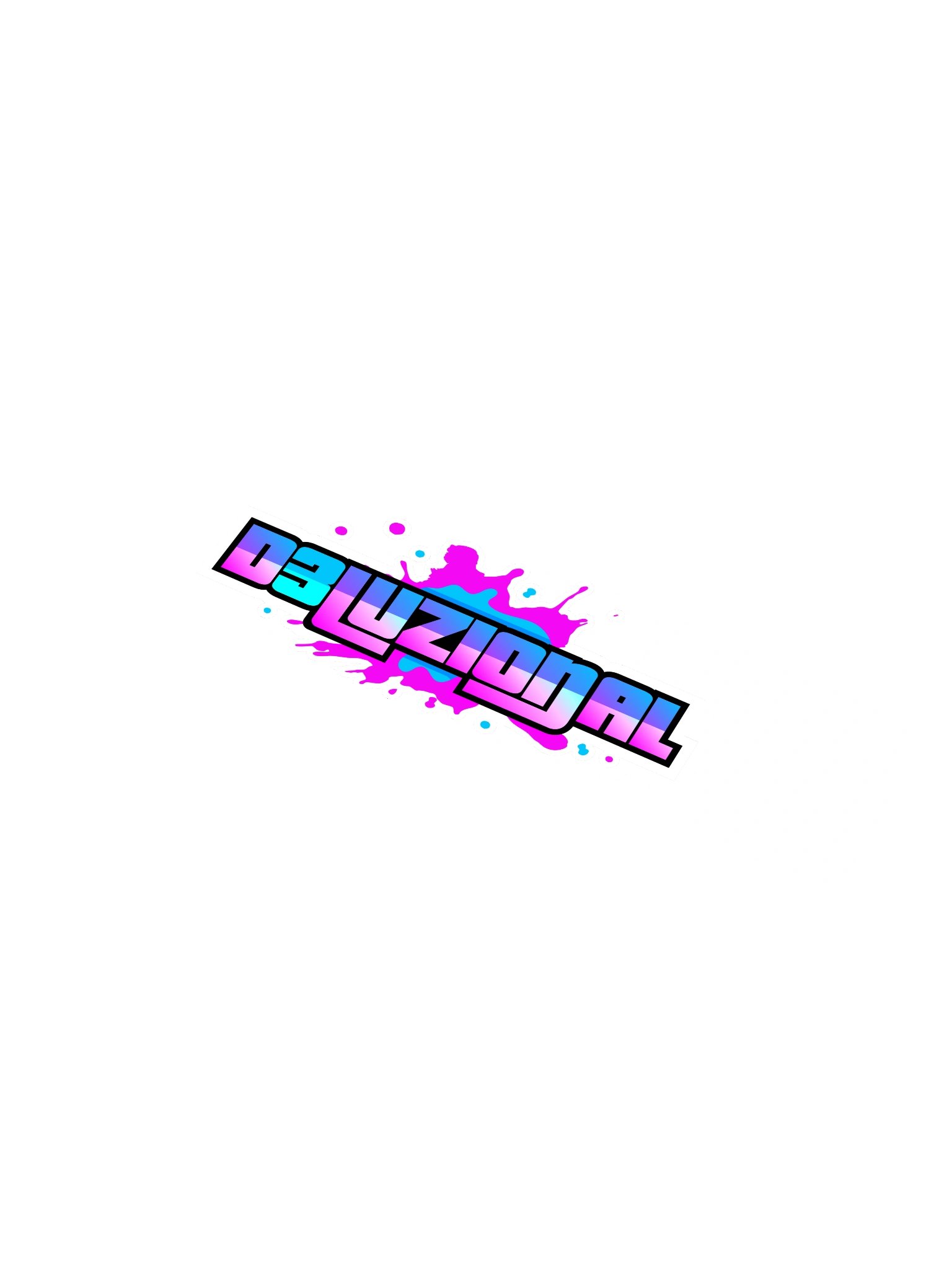 DJ D3LUZIONAL BUMPER STICKER product image (1)