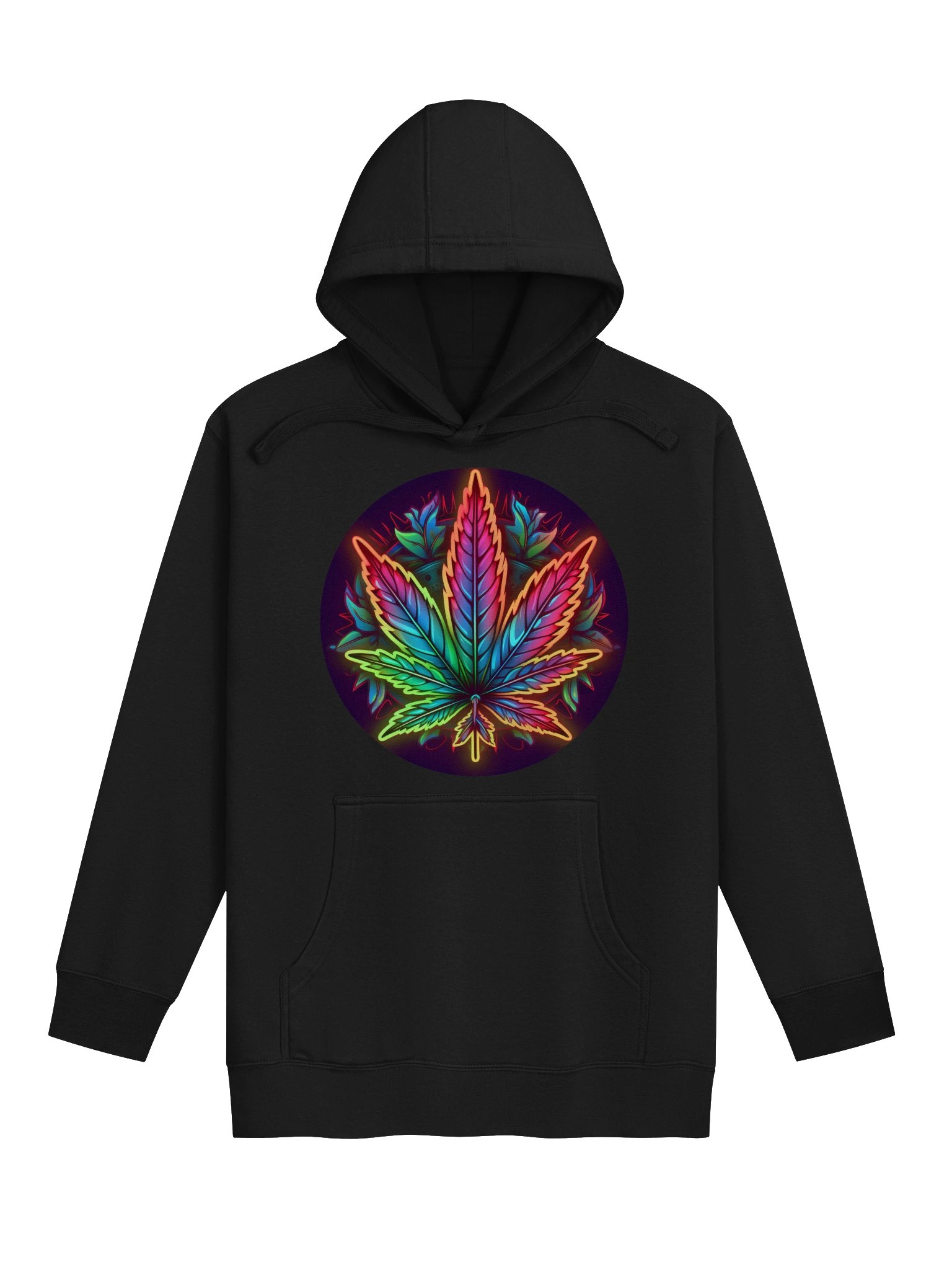 Radiant Rainbow Leaf Glow - A Classy Premium Unisex Hoodie product image (2)