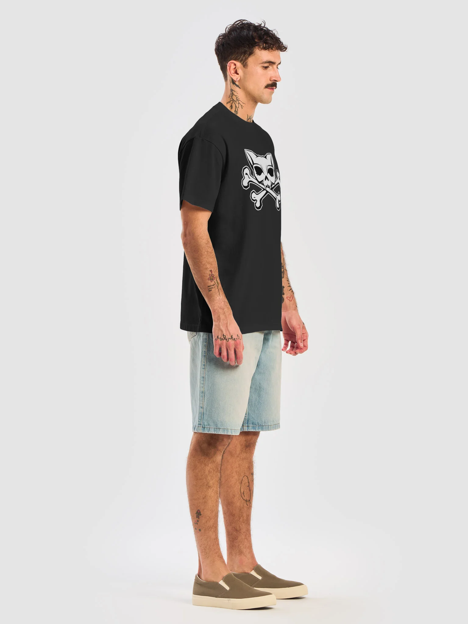 White Kat Skull Box Tee product image (7)