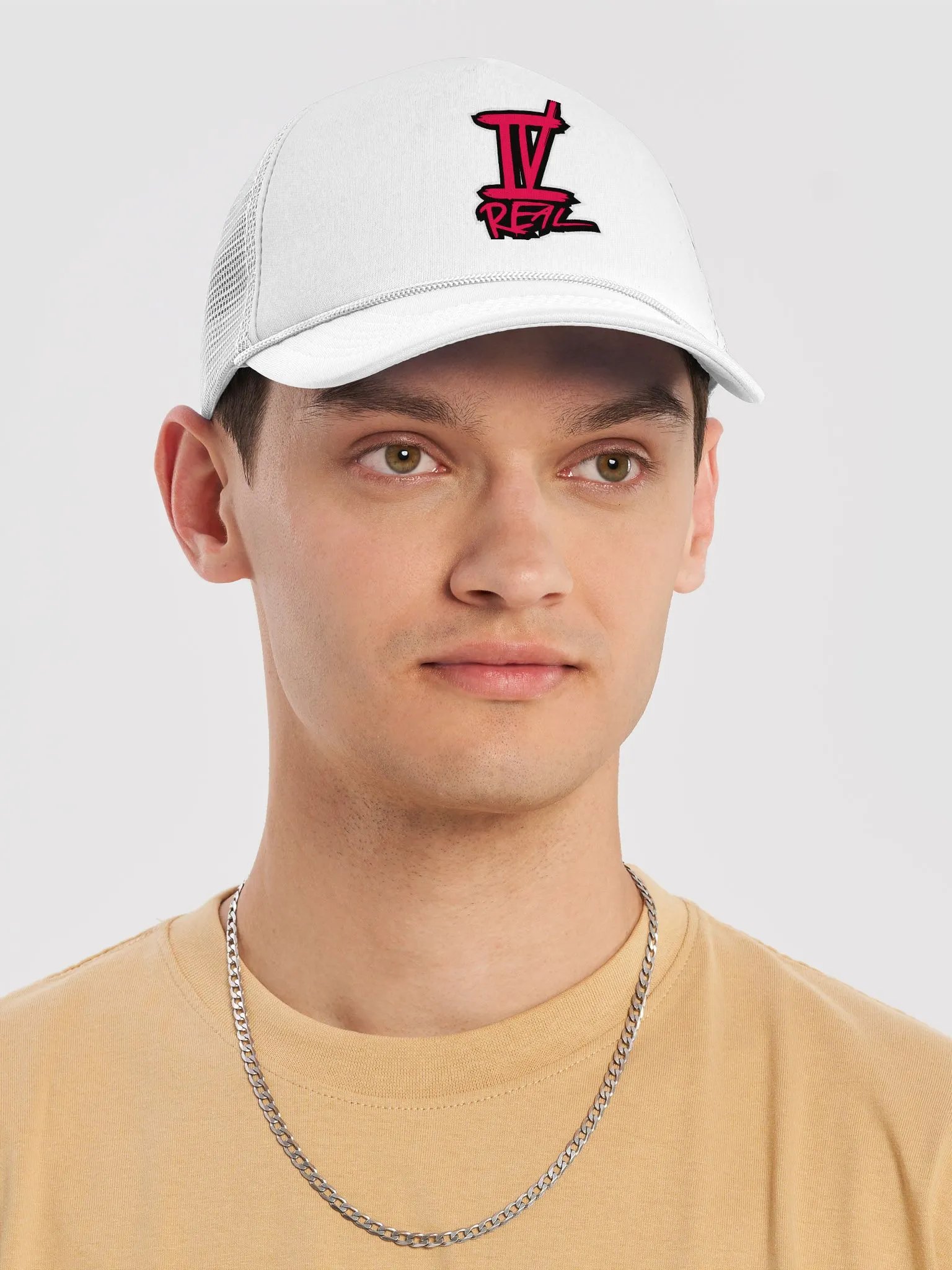 IVREAL Trucker Hat Red Logo product image (34)