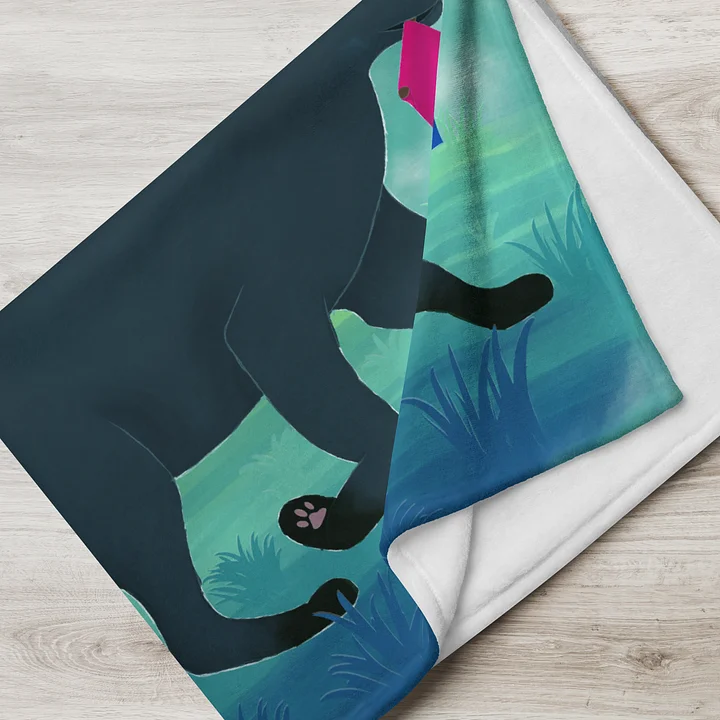 Fox Pride Trout Bisexual Flag - Throw Blanket product image (2)
