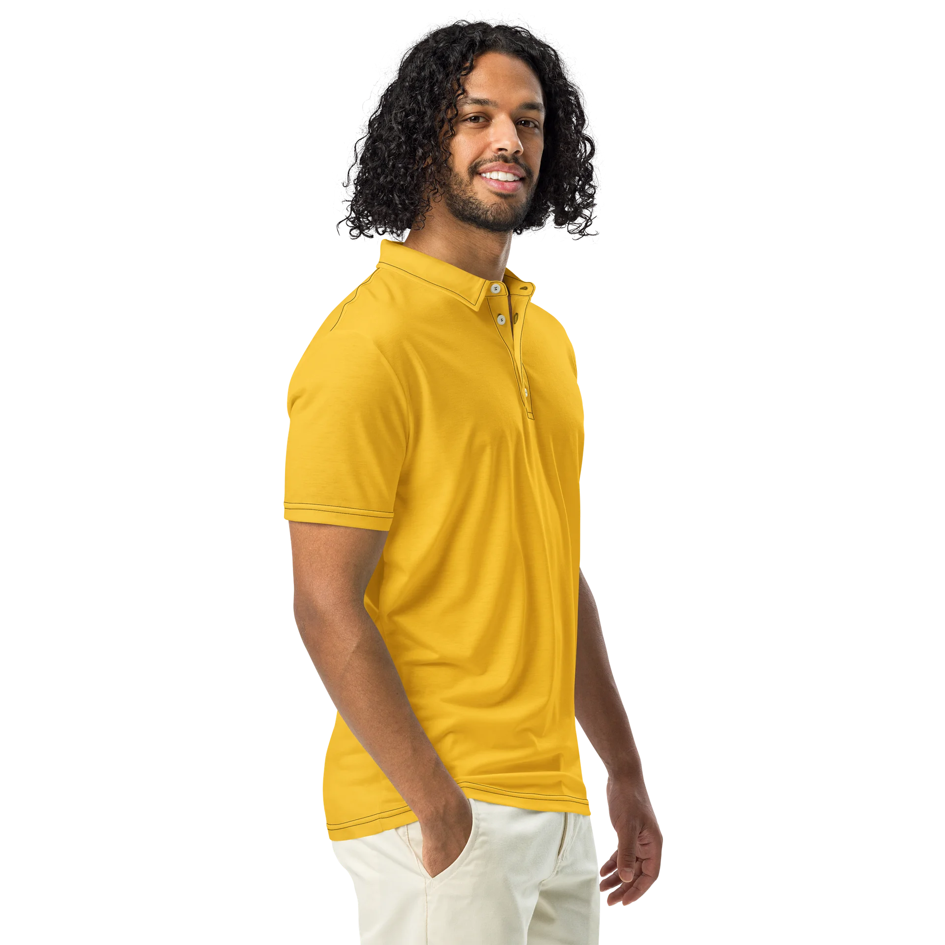 F&F Slim Fit Polo Shirt (GLD) product image (1)