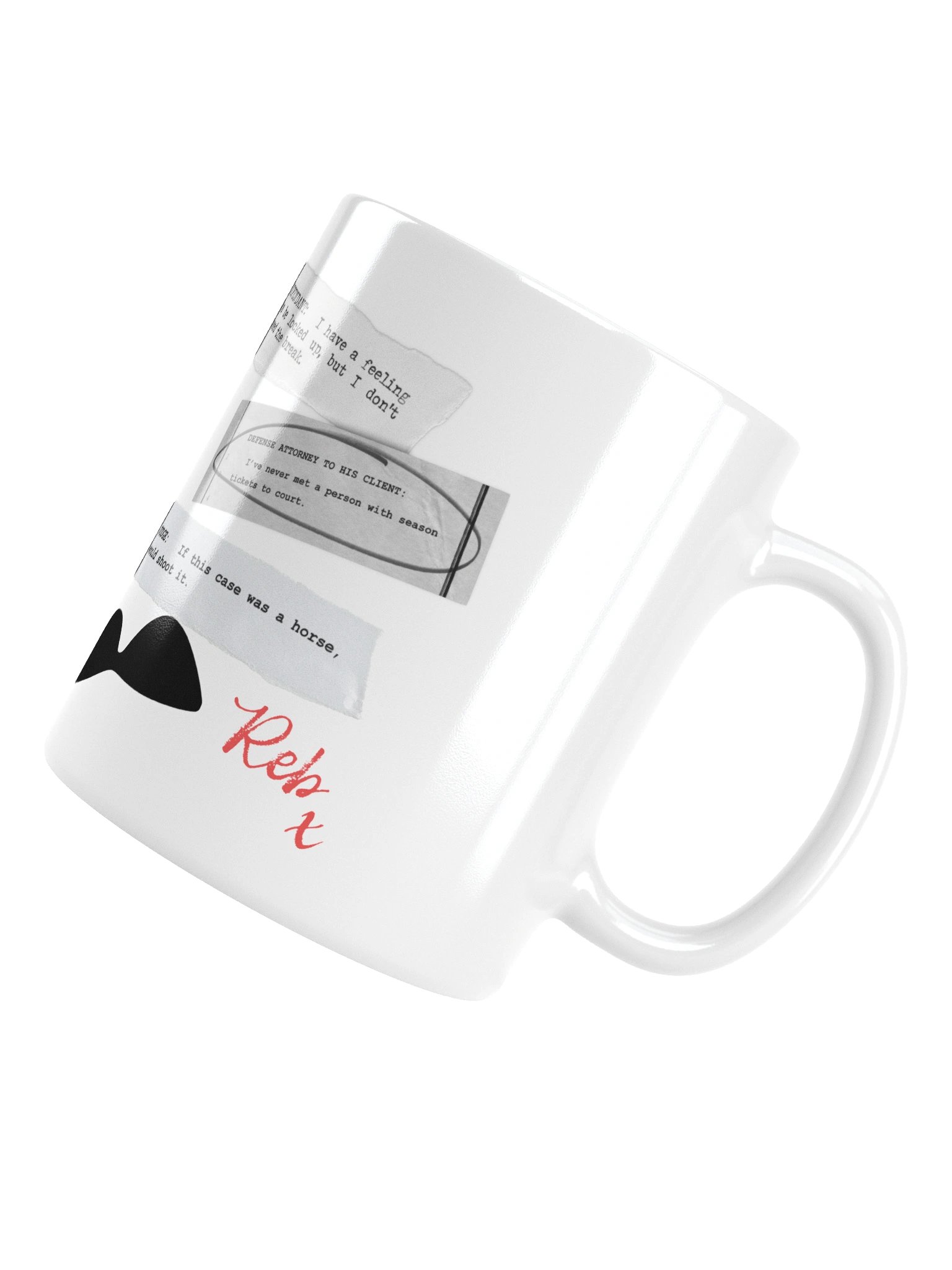 Iconic Court Transcripts White Glossy Mug product image (5)