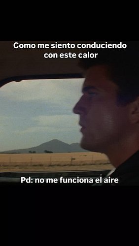 Se ha roto el regulador, de frío de narices a sol infernal.

#memes #humor #autos #coches #madmax