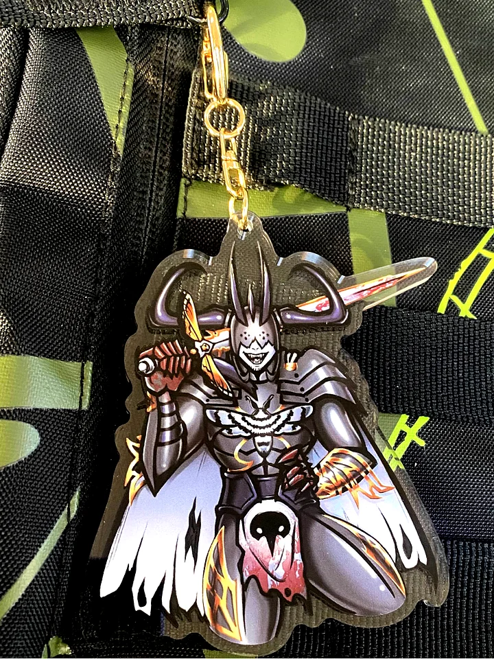Moth Knight Acrylic Keychain product image (1)