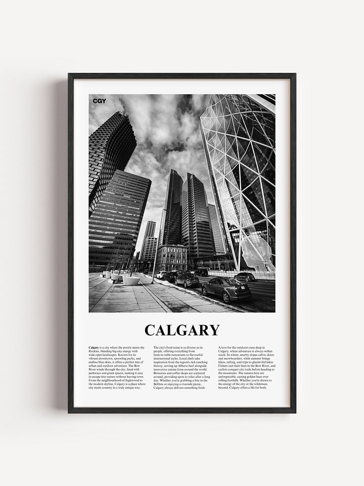 Calgary 02 Newspaper Poster | Framed product image (1)