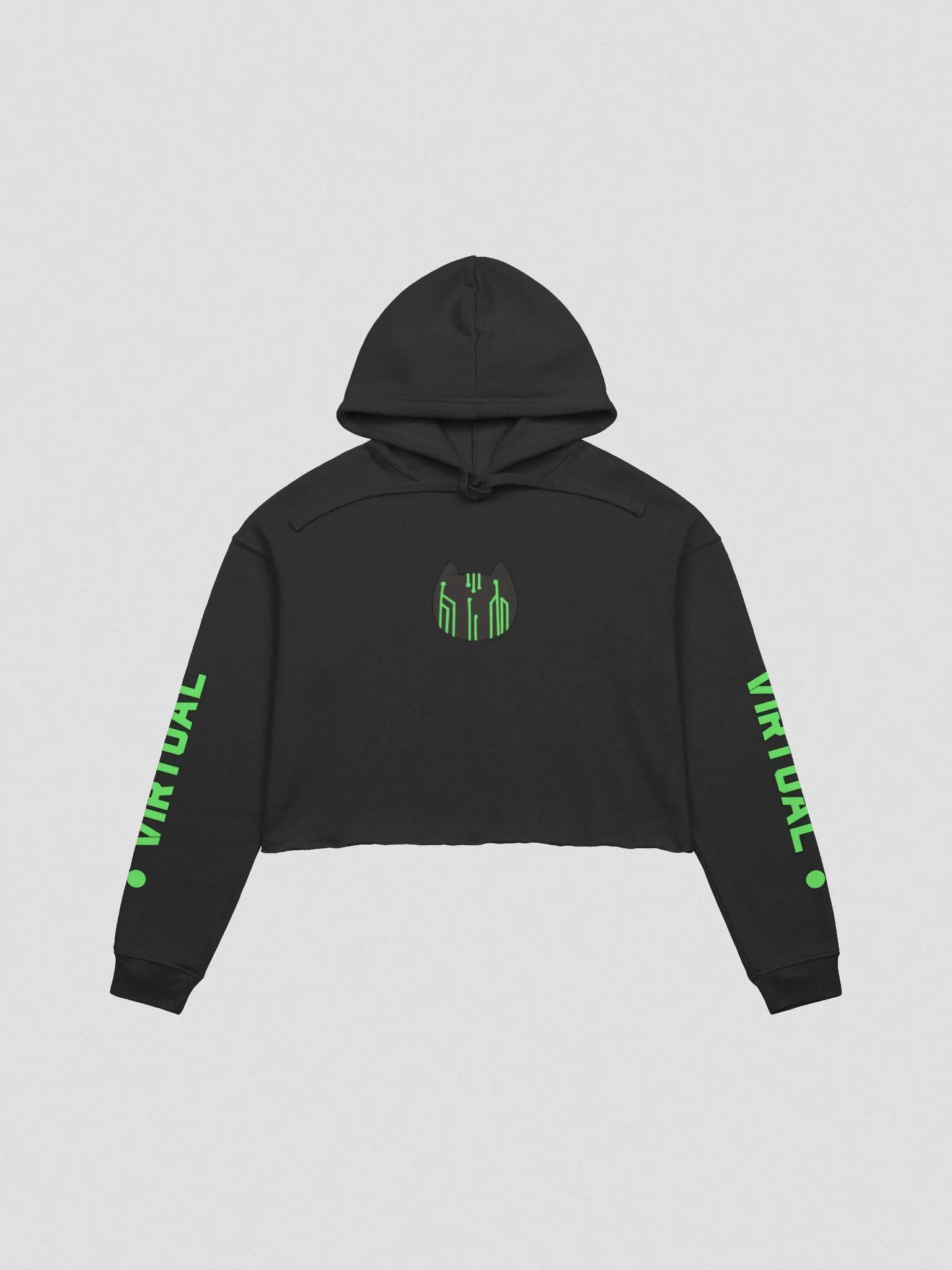 Virtual Hoodie, Black (Cropped) product image (1)