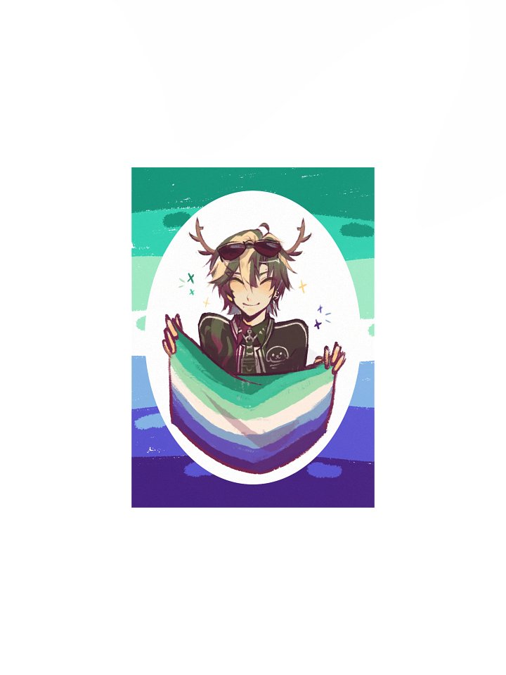 Leafy Monstera MLM Flag Pride Art Print product image (1)