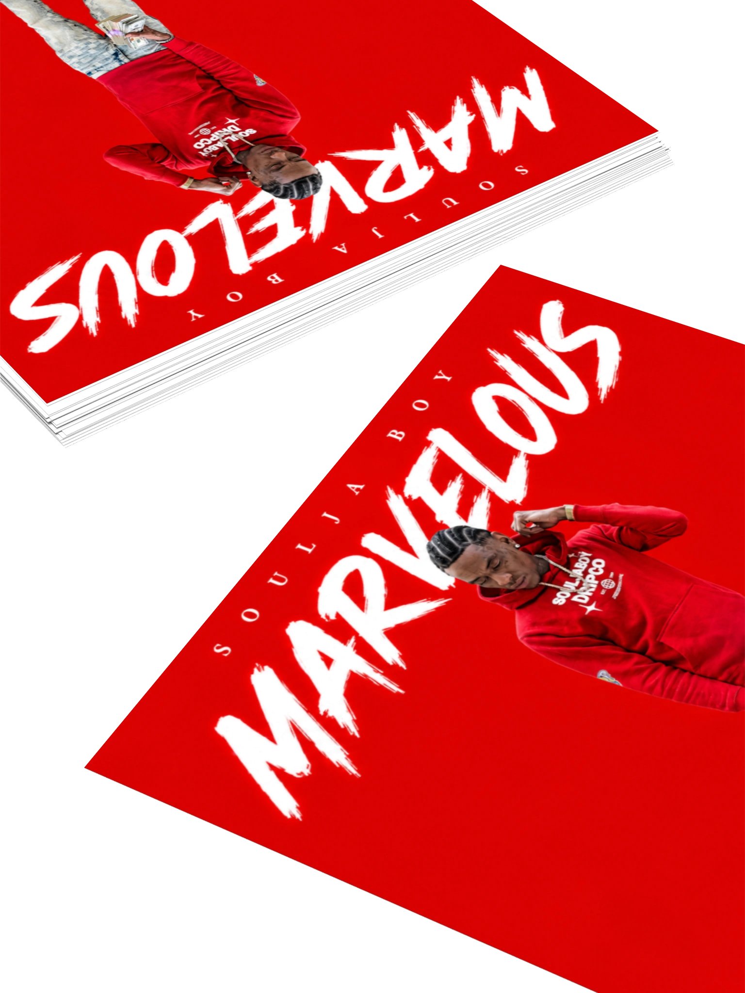 Soulja Boy Marvelous Album Art Kiss Cut Stickers product image (4)