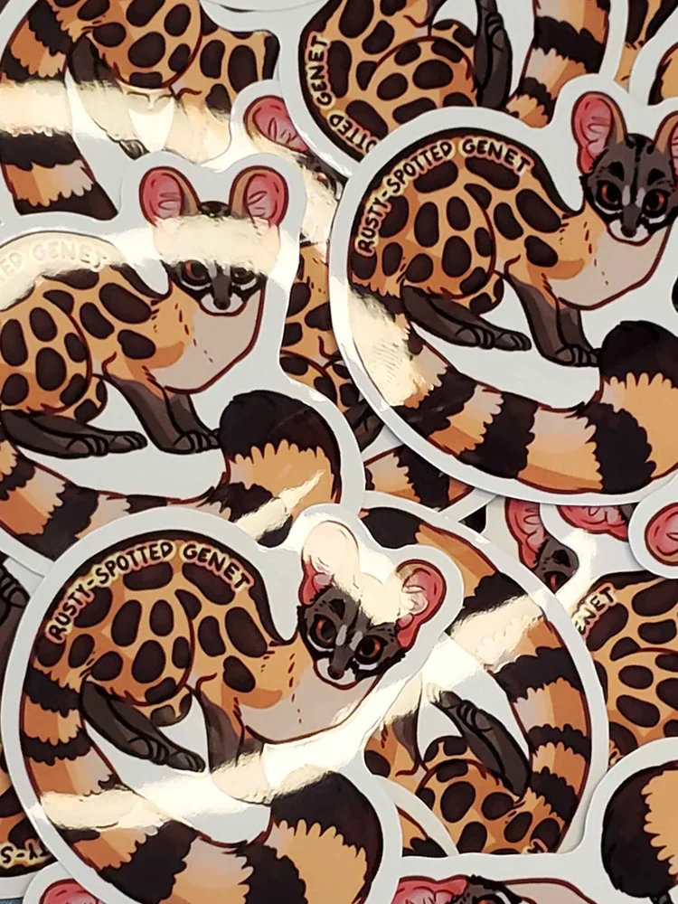 Rusty-Spotted Genet Sticker product image (3)