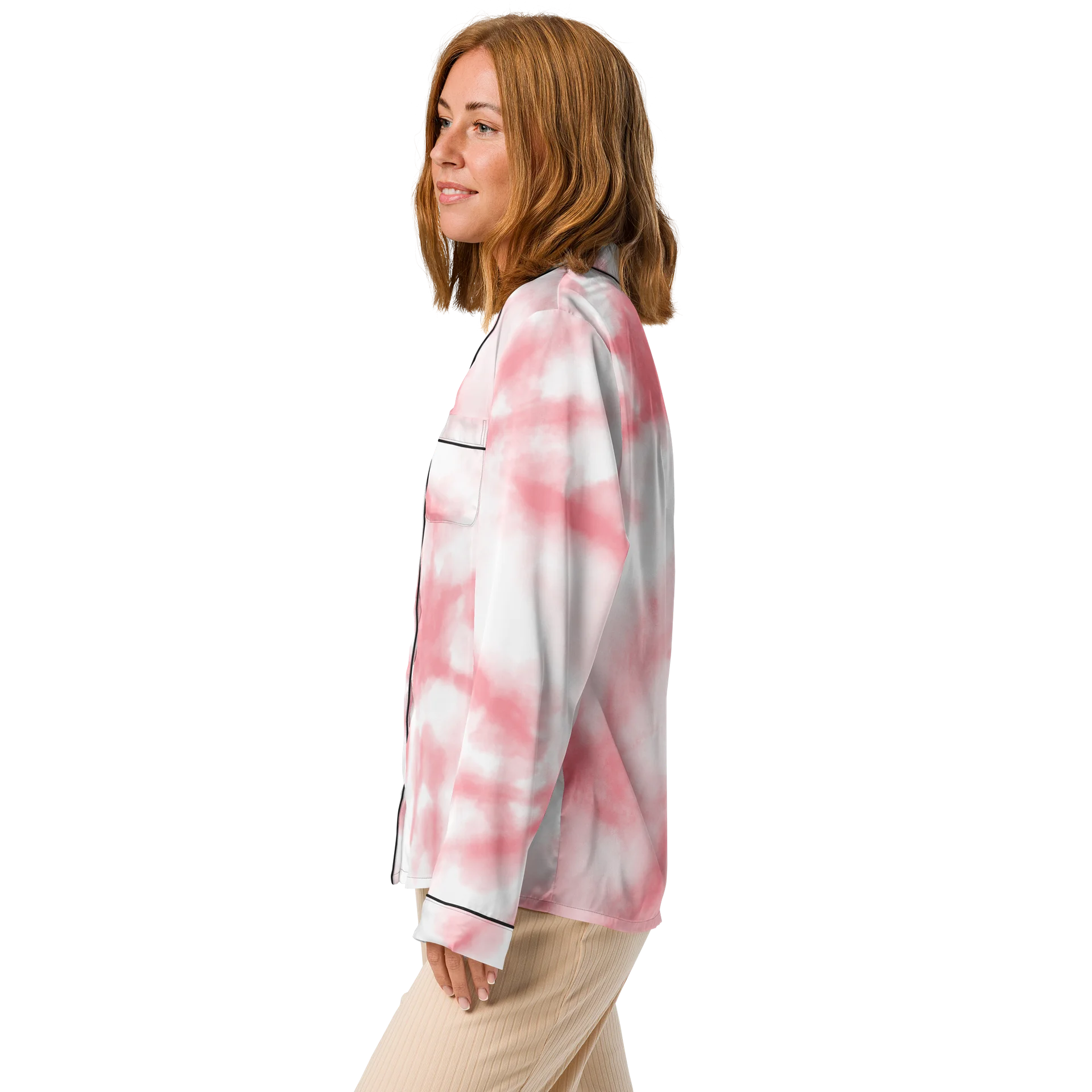 Pink Starburst Pyjama Top product image (4)