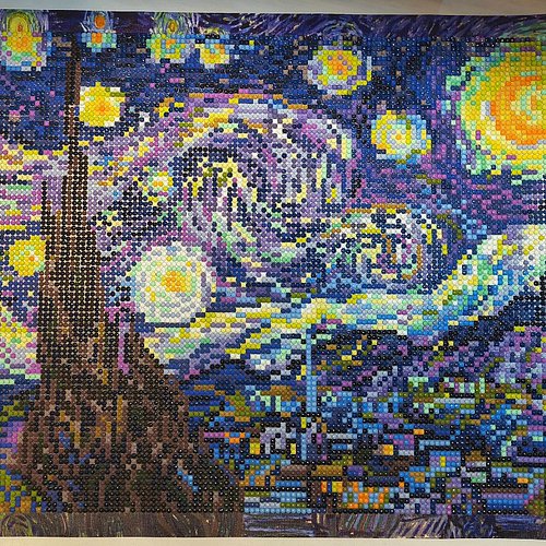 We finished our Diamond Art project on stream last week! Van Gogh's 