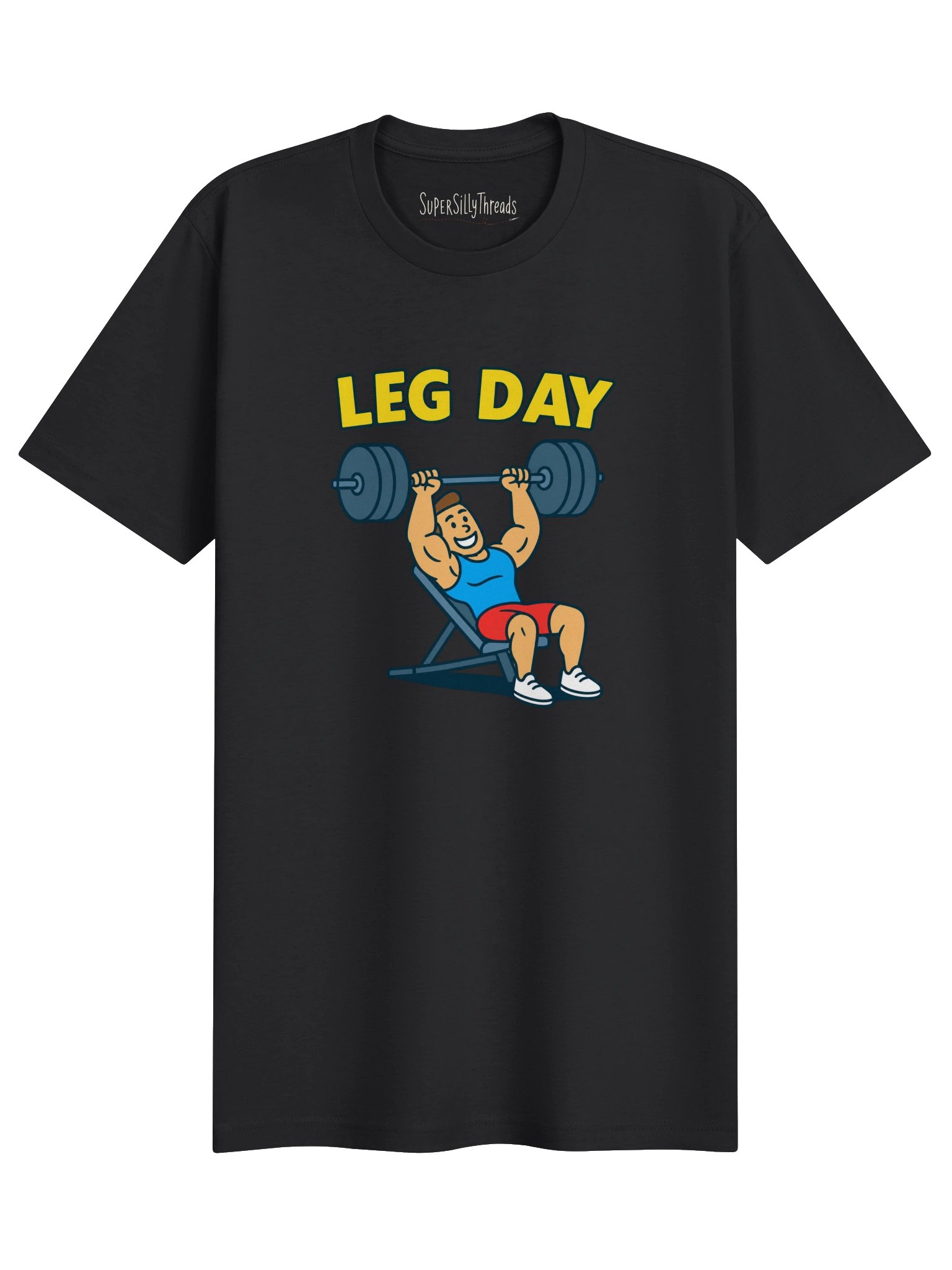 Leg Day Bench Press Tee product image (1)