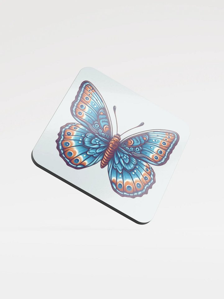 Blue Morpho Butterfly Cork Coaster product image (2)