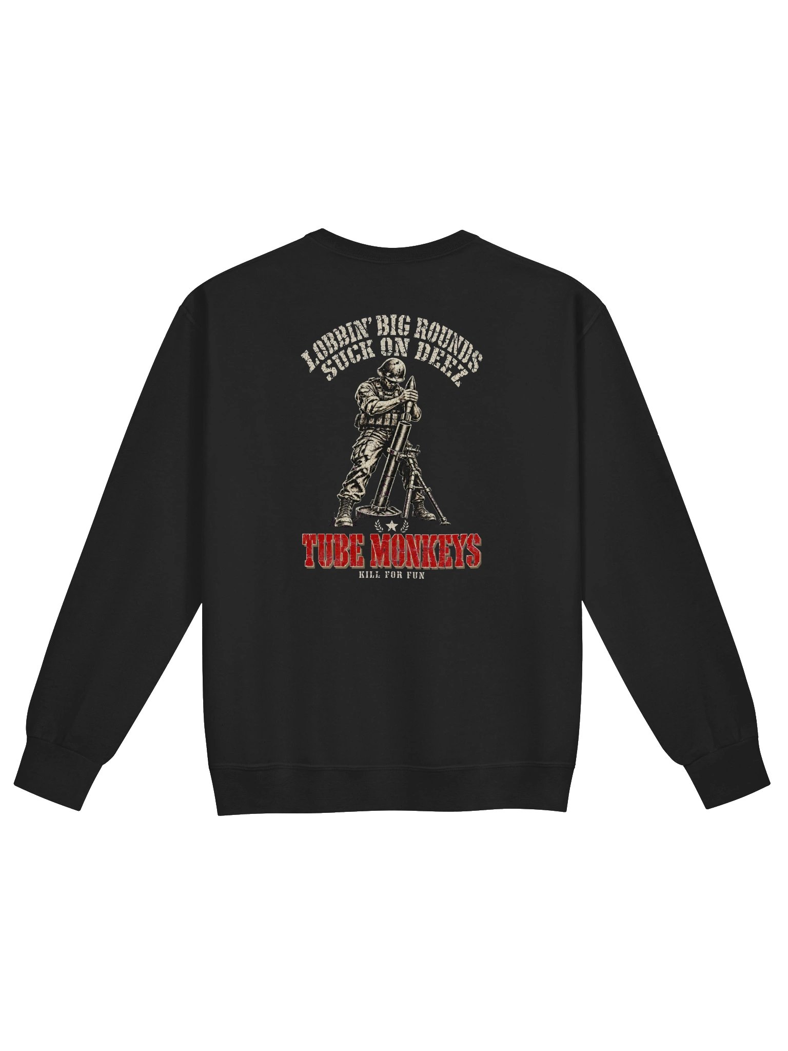 Tube Monkeys "Lobbin' Big Rounds" Mortarman Crewneck product image (2)