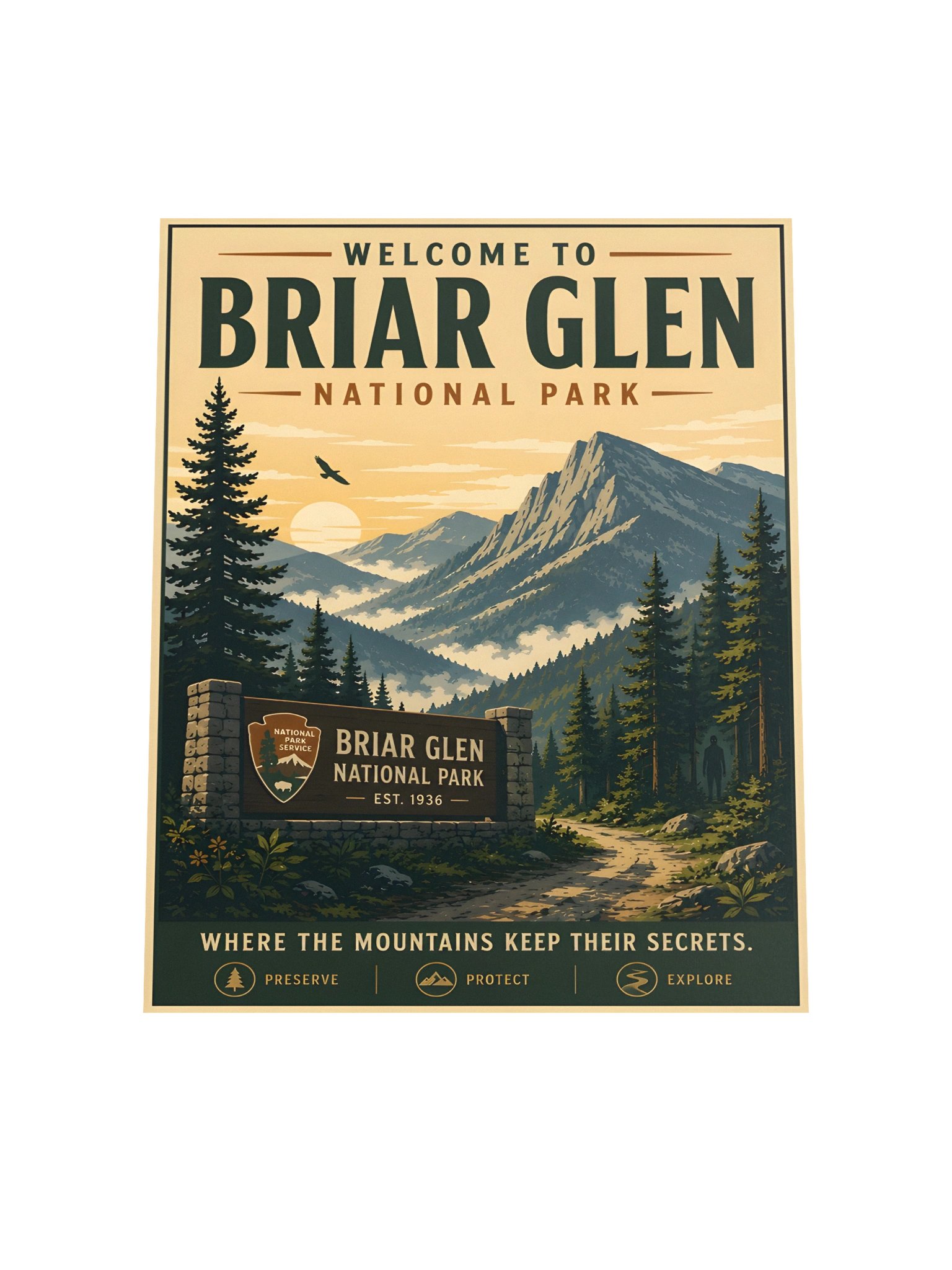 Briar Glen National Park – Vintage Travel Poster product image (4)