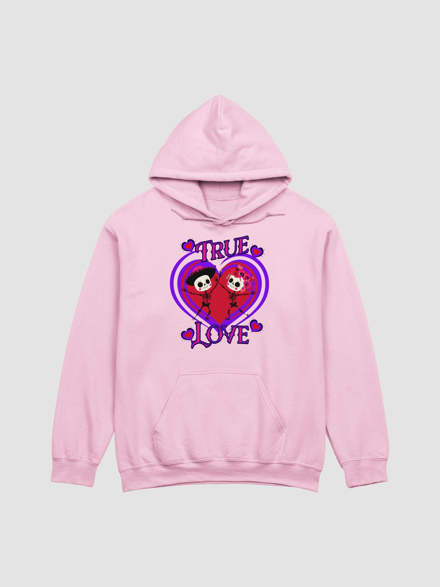True Love Cute Skull Couple Hoodie product image (2)