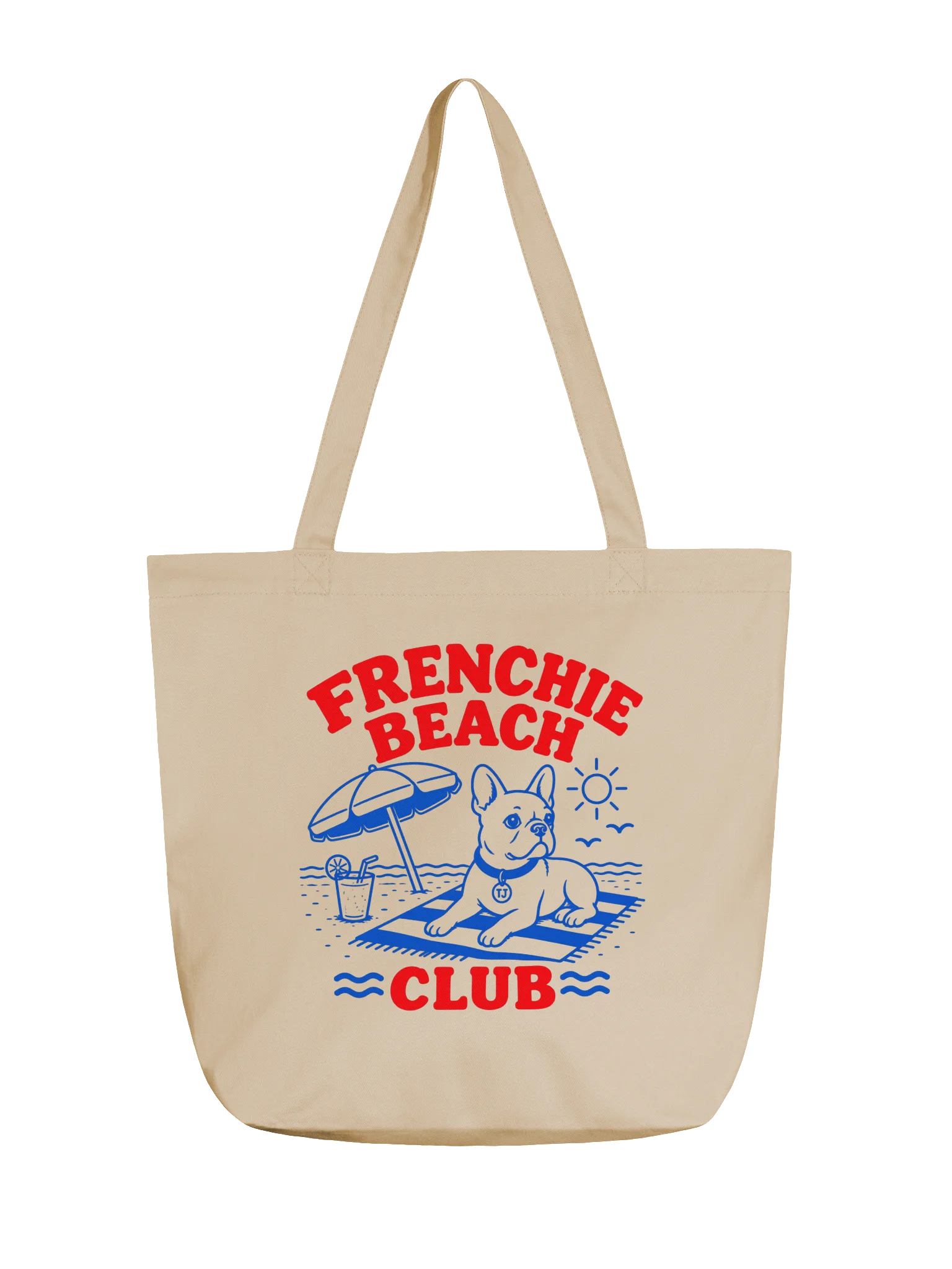 Frenchie Beach Club Tote Bag product image (1)