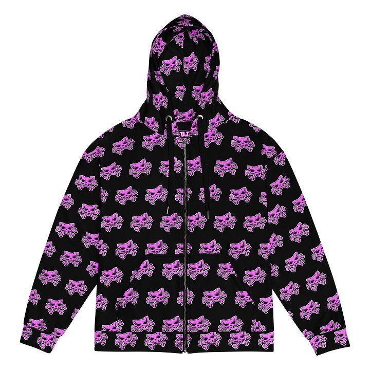 Pink Kat Skull Zip Hoodie product image (1)