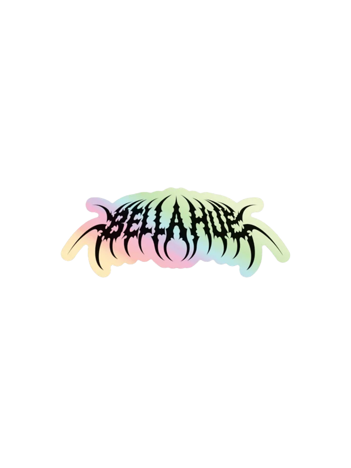 Bella Hue 'Silence' Holographic Logo Sticker! product image (2)