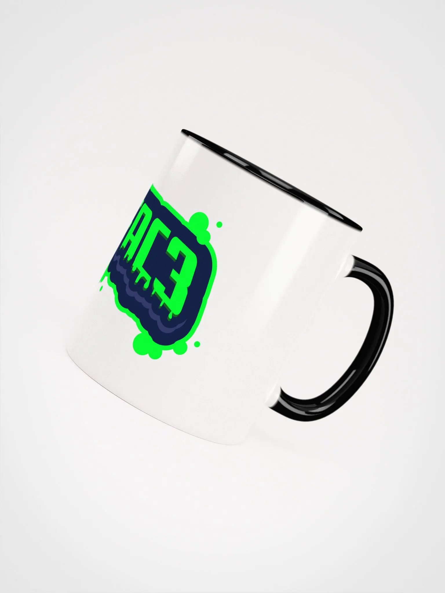 Acidfac3 Text Logo with colored handle Mug product image (16)