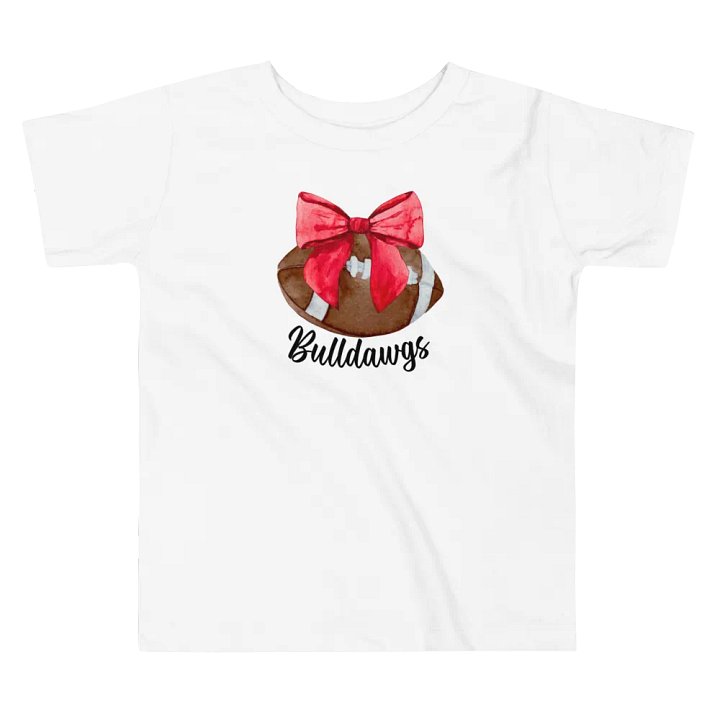 Toddler Girls Bulldogs Football T-Shirt (Homemade) product image (2)