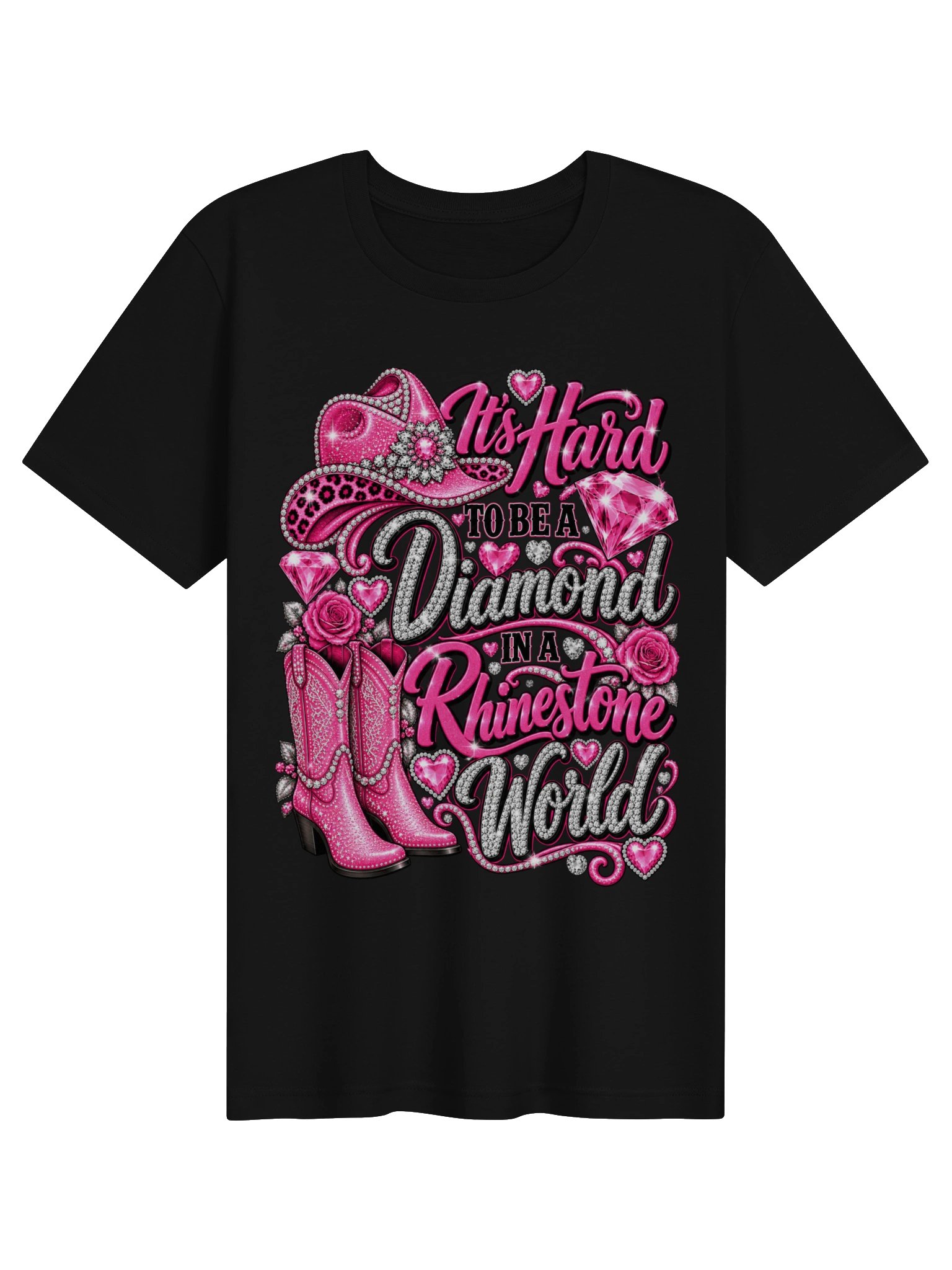 Rhinestone World Diamond Cowgirl Tee product image (6)