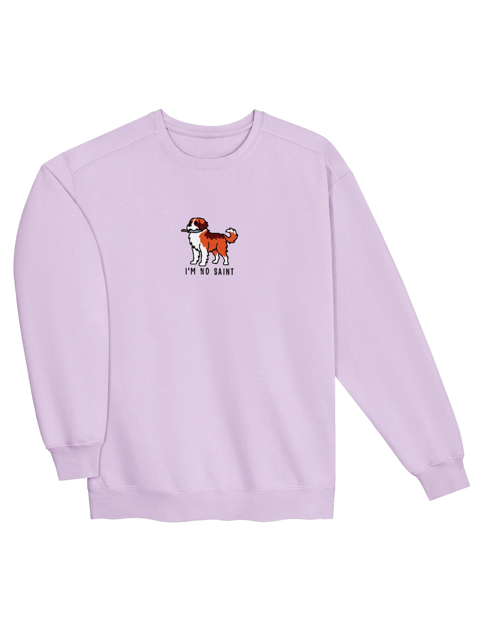 I'm No Saint Funny Chibi-Style Embroidered Premium Sweatshirt for Saint Bernard(Red) Owners product image (35)