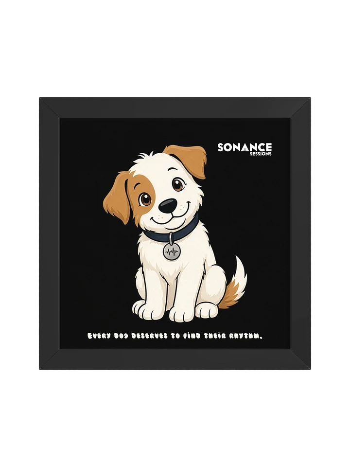 Sonance Dog Framed Matte Poster (Sit) product image (1)