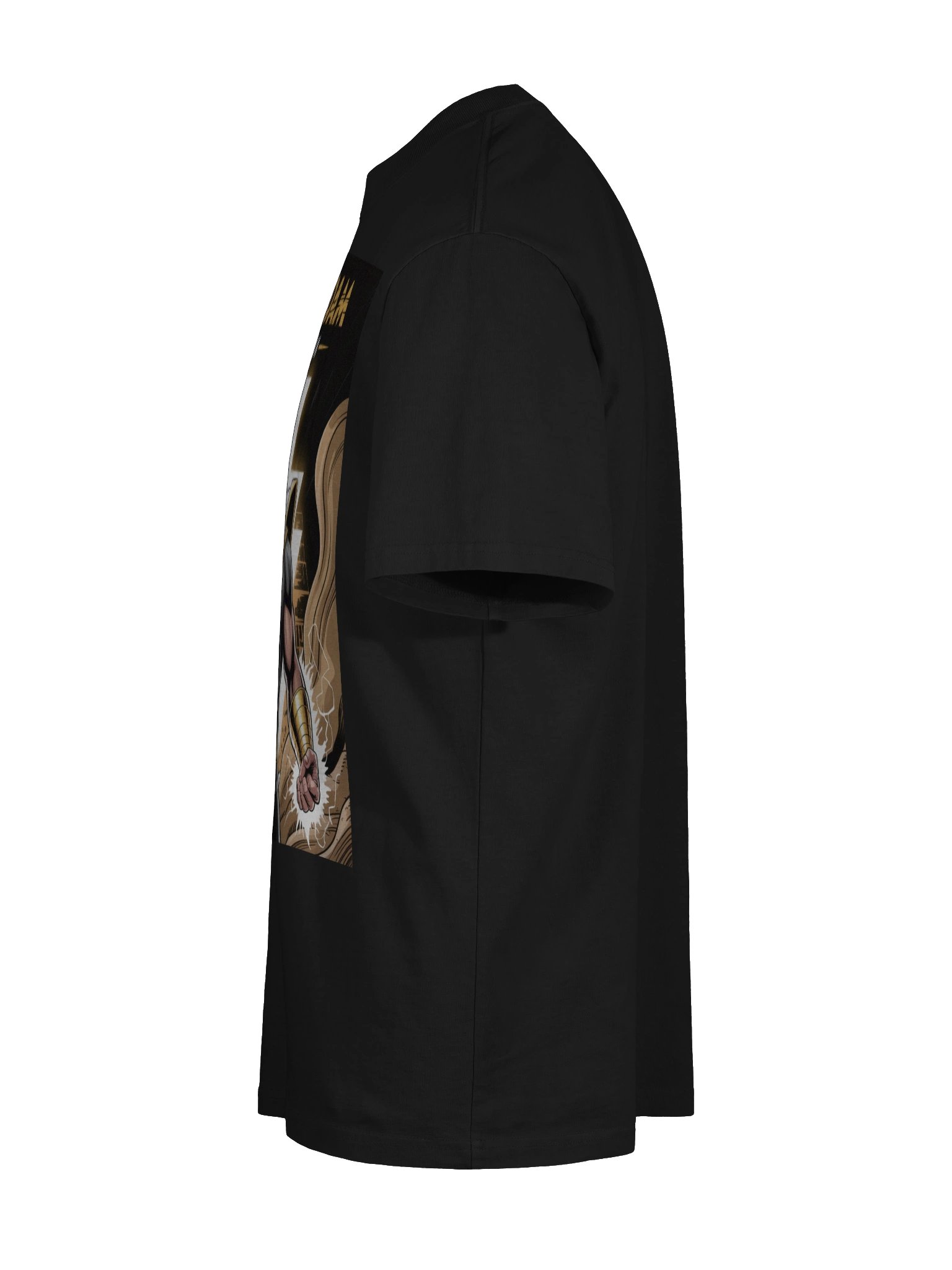 Black Adam Power of Shazam Oversized Faded T-Shirt – Kahndaq Thunder Veil product image (10)