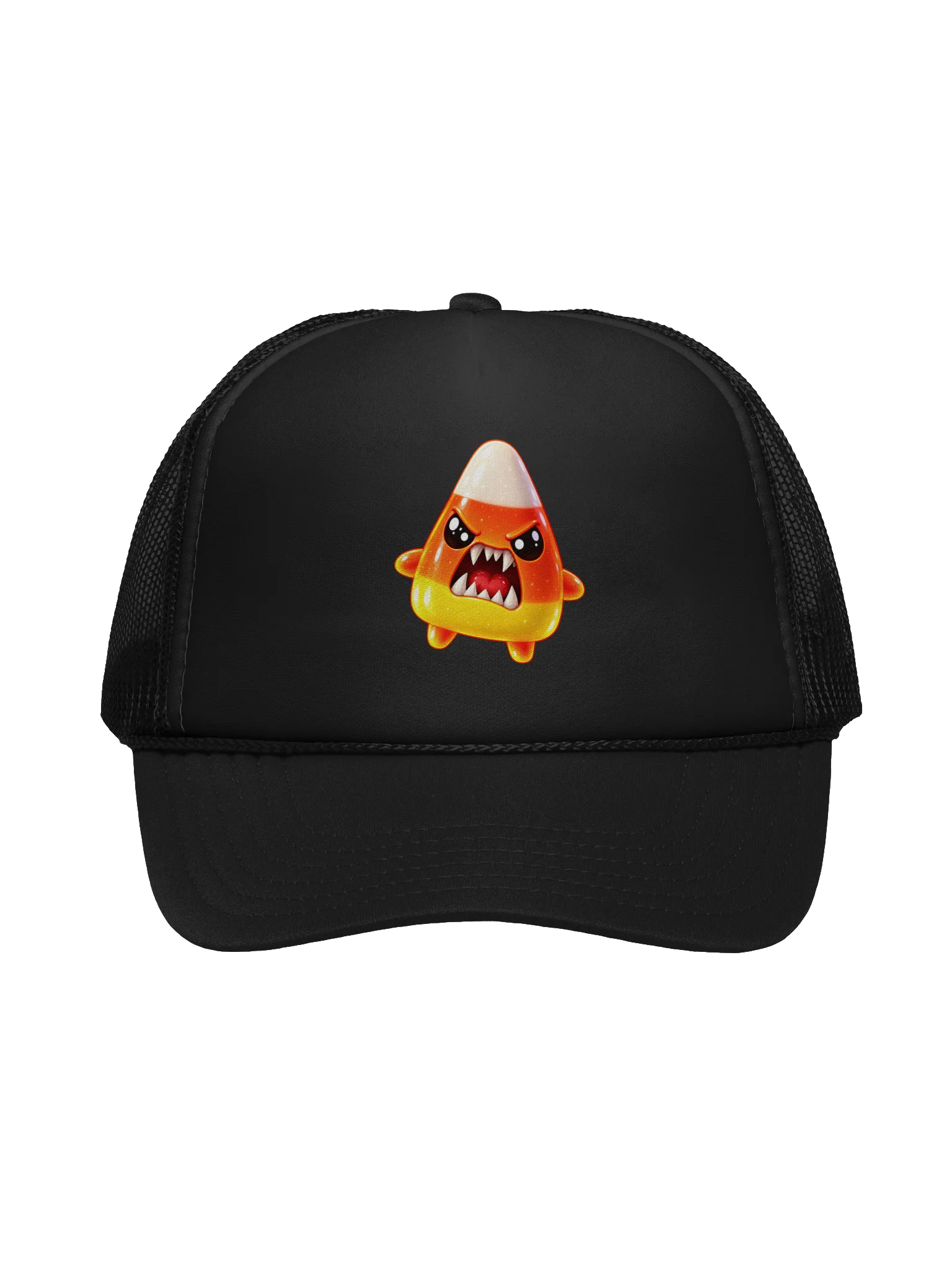 SPRITEFEST "Candy Corn Sprite" Black FOAM Trucker Snapback Hat product image (1)